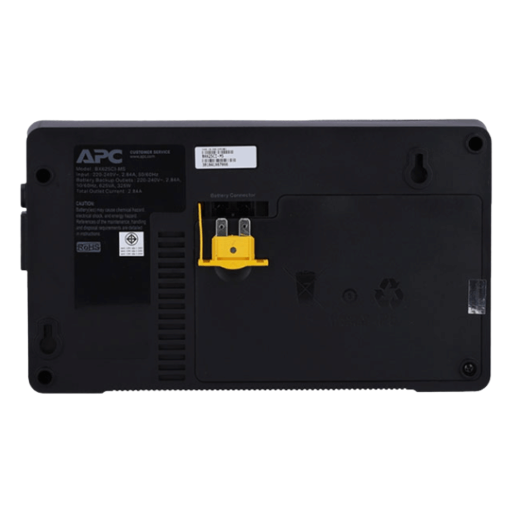 เครื่องสำรองไฟฟ้า APC 625VA 325 วัตต์ รุ่น BX625CI-MS EASY UPS 3 ช่อง ป้องกัน ไฟตก ไฟเกิน